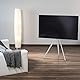 Hama TV Ständer im Staffelei Design (Stabiler Fernsehständer für 37-75 Zoll, höhenverstellbarer TV Stand als Tripod, kompaktes TV Stativ, VESA kompatibler Bodenständer) weiß