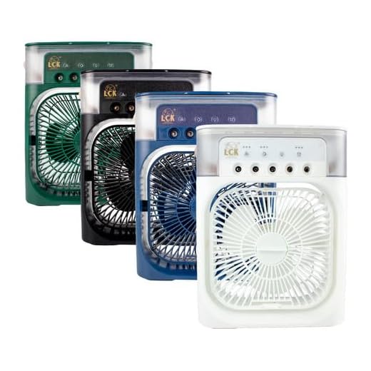 Ar Mini Climatizador Condicionado Umidificador Reservatório Portátil Led Ventilador Gelo Mesa Água 3 Velocidades Frio Bivolt USB Branco