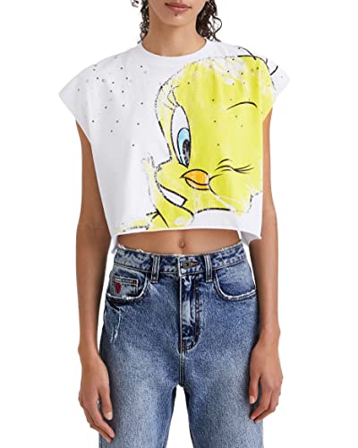 Débardeur pour femme Desigual top sans manches col rond 22swtkxr
