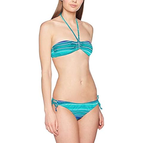 O'Neill Women's Green Aop Bandeau Bikini Cover