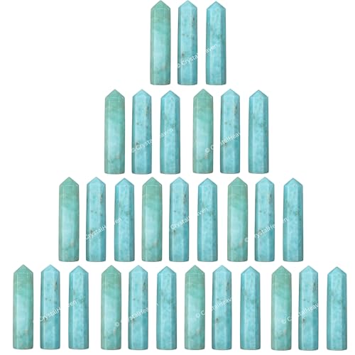 Image of Caribbean Calcite Crystal Pencil Points Set of 3, Certified Original Healing Crystals for Grid - Healing Crystals and Stones Metaphysical Energy Tool for Meditation and Chakra - Crystal Gifts for All
