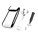 Fiber Optic Mini Otoscope Set - Diagnostic Examination Set - Pocket Size - (White)