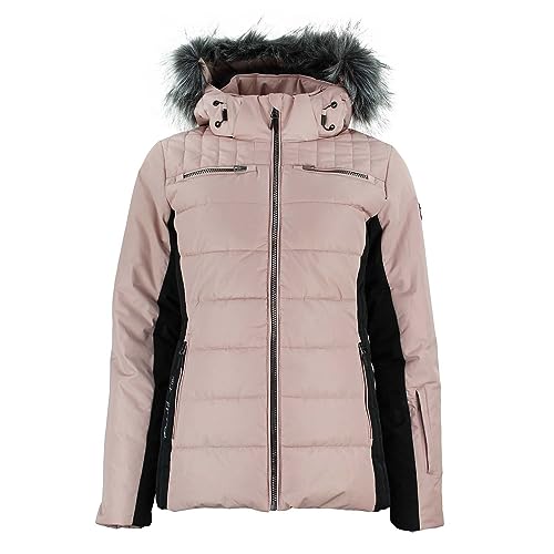 PEAK MOUNTAIN ASALPI women's ski down jacket, Pink, XL