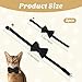 Cat Collar Breakaway with Bow, Adjustable 7-11 Inches Cat Bow Tie, Bowtie Dog Collar with Bells, Safety Buckle Collars Solid Basic Color for Small Pet Kitten Puppy Wedding Party Festival Accessories