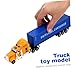 ibasenice Diecast Container Truck Model for Boys Metal Transport Toy Friction Power Educational Car Model for Boys and Girls Playtime
