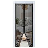 🔅[Design mit hoher Dichte]：Es sichergestellt, dass keine Mücken oder Bugs mit hoher Dichte sind. Dieser magnetische Moskitonetz lässt sich gasdurchlässig und transparent an der Tür anbringen. Halten Sie den Raum belüftet.