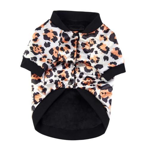 Manteau chaud pour petit chien 2XL gilet en coton imprimé léopard - 2