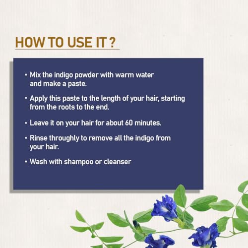 Image of Indigo Powder For Black Hair Color, 200 gm| Natural Plant Based Dye | Chemical Free | Healthy Hair