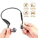 Bone Conduction Headphones Bluetooth 5.0 Open Ear Wireless Titanium HiFi Stereo with Mic Sweatproof Sports Headphones for Running Driving Cycling (Black)