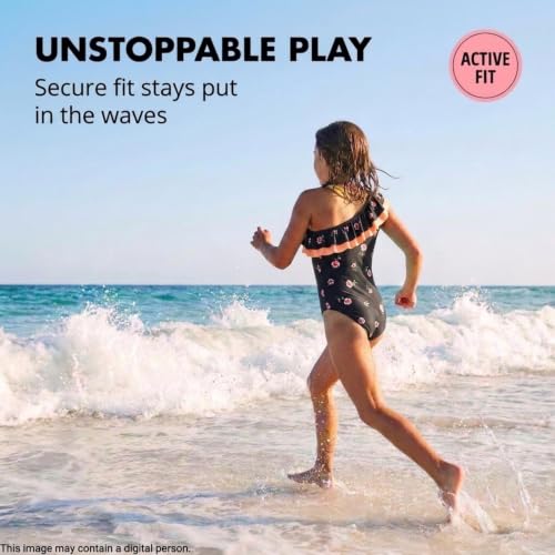 Image of Kanu Surf Girls Morgan Floral Ruffle 1-Shoulder 1-piece Swimsuit
