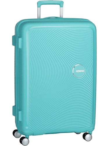 American Tourister Soundbox - Valise Spinner L Extensible, 77 cm, 97/110 L, Bleu (Poolside Blue)