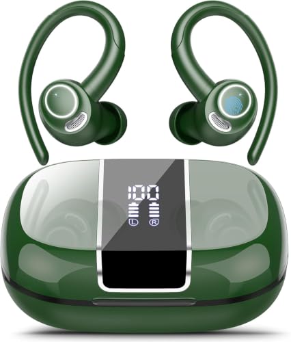 Csasan Ecouteurs Sport sans Fil Bluetooth 5.4 Son HiFi Stéréo Haute Qualité