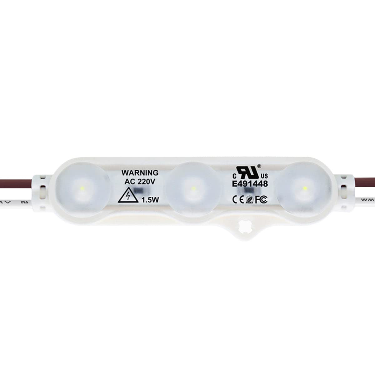 G.W.S® ABS + PCB SMD 2835 LED Signage Module Light, AC 230V 3 LEDs 1.5W 150Lms, Blue Colour, IP67 Waterproof, Letter Sign Billboard Light (200pcs/Pack)