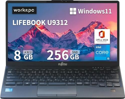 ���y�ʔ��^ LIFEBOOK U9312 ��13.3�^FHD(1920x1080) - ��12����Core i5-8GB������ - M.2 SSD 256GB - Web�J���� - WiFi&Bluetooth - Type-C - Win11���� - M