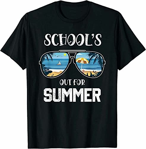 Schools out for Summer Last Day of School Student T-Shirt Funny Tee Gift TM
