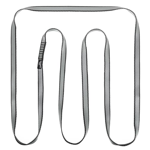 KLYTORX 18mm Nylon Climbing Sling - 23kN CE2008/EN566 Certified - Ultra-Wide & Durable for Rock Climbing, Anchor Building, Tree Protection(150cm/ 60inch|Single Unit)
