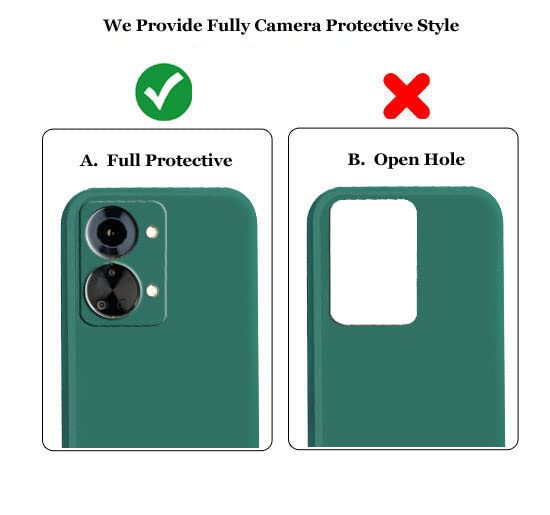 Image of A rtistque Back Cover Case for OnePlus Nord 2T 5G with Camera Protection | Shockproof TPU | Stylish Protective Design | Slim Fit | Ultra Matte | OnePlus Nord 2T 5G Back Cover - Green