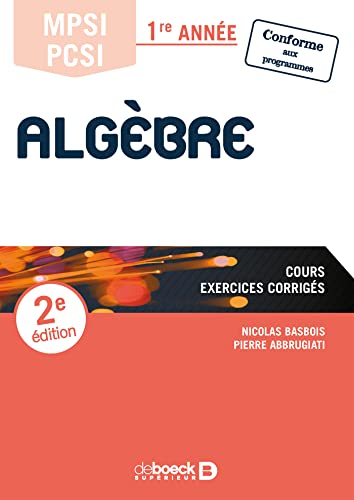 Algèbre MPSI PCSI - 1re année