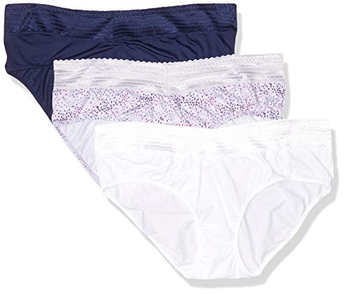 Image of Warner's womens Blissful Benefits No Muffin 3 Pack Hipster Panties