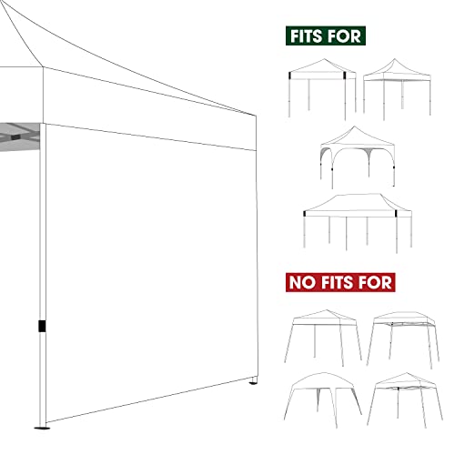 Image of COOSHADE SunWall for 10x10 Pop up Canopy Tent, 1 Pack Sidewall Only Orange