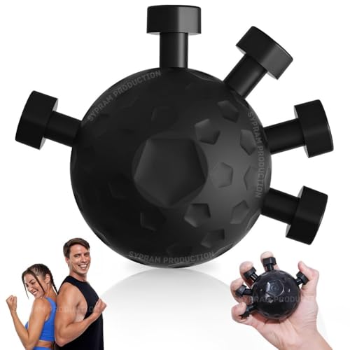 Hand Grip Strengthener,Ultimate Finger Exerciser Strength Trainer Exercise Ball Hand Strengthener Hand Balls Workout Equipment for Men & Women (Black)