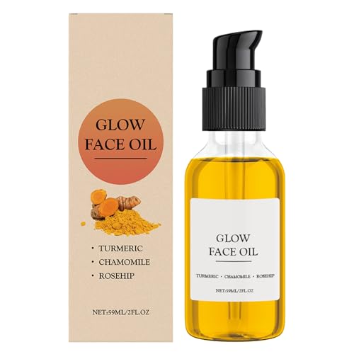 Aceite Suavizante Para El Rostro, Aceite Facial con Extractos Naturales de Rosa Mosqueta y Cúrcuma para Mujer, 59 ml Nutrición Prolongada para Piel Uso Hogar Viajes Exteriores Escuela