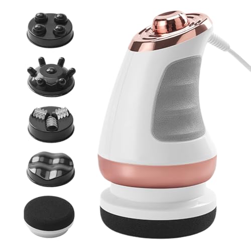 Cellulite Massager elettricamente | Massager a mano anticellulite | Dispositivo drenaggio linfatico su 4 teste massaggio professionali 1 testa spugna | Flussi sollevamento della pelle pancia, glutei
