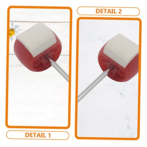 Abaodam 2 piezas Macillos de Fieltro para Bombo miniatura 2