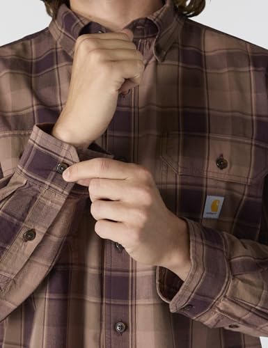 Image of Carhartt Men's Fort Loose Ls Plaid Shirt