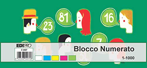 Blocco Numerato Lotteria Nikoffice 1/1000 - 6x6cm Per Scontrini E Giochi - Foto 12