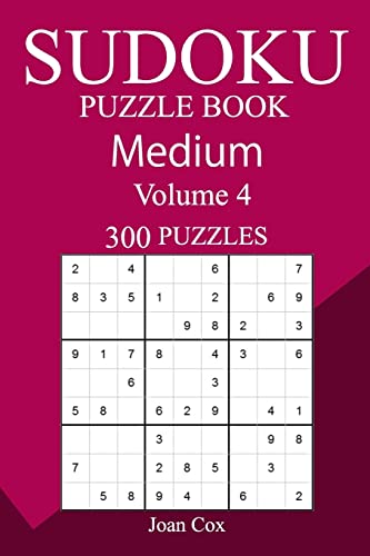 300 Medium Sudoku Puzzle Book