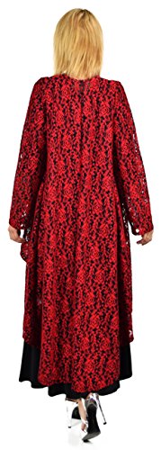 Dare2bStylish Women Plus Size High Low Open Front Duster Cardigan Jacket4