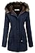 Beyove Womens Military Hooded Warm Winter Faux Fur Lined Parkas Anroaks Long Coats