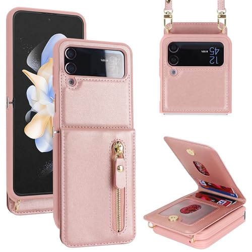 Coque Galaxy Z Flip 4 avec sangle et porte-carte pour un quotidien chic et mains libres
