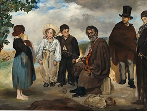 Art Mural le Vieux Musicien d'Edouard Manet pour Salon Moderne