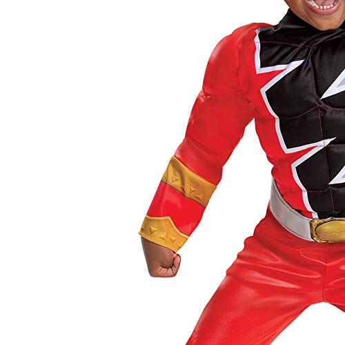 Disfraz Red Ranger talla 4-6 para niños miniatura 5
