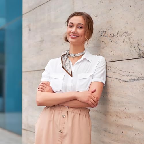 Silk Hair Scarf for Women Fashion Headscarf Lightweight Neck Bandanas for Purse Scarf Handbag Accessories2