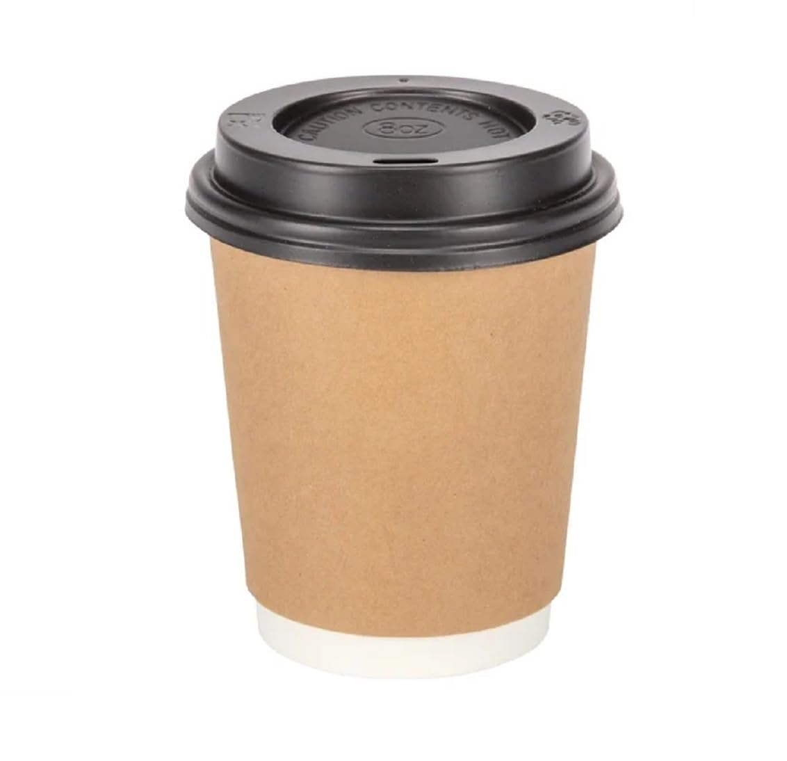 Kit gobelets en papier avec couvercle noir 430 ml 100 pcs