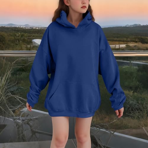 Girls Sweatshirts Oversized Hoodies Kids 2025 Cute Hoodie Winter Trendy Outfits Girls Plain Soft Tops with Pockets2