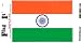 India flag decal for auto, truck or boat