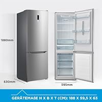 Midea 310L Kühlschrank mit gefrierfach, 188cm, NoFrost, EEK D – Ansicht 2