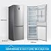 Midea 310L Kühlschrank mit gefrierfach, 188cm, NoFrost, EEK D