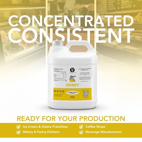 Image of Dolce Flav Natural Honey Flavoring Concentrate | Water Soluble | 8 Fl Oz