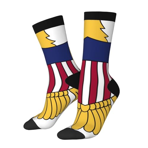 Unisex Calcetines Deportivos Bandera De Las Islas Vírgenes Socks Élastiques Calcetines Deporte Para Trabajo Running Senderismo 40Cm