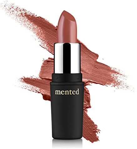 Mented Cosmetics | Semi Matte Lipstick, Peach Please for Multi Hued Lips | Subtle Peach With Coral and Pink Undertones | Vegan Lipstick, Paraben Free, Cruelty Free | Long Lasting and Moisturizing Lipstick