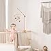 let's make Baby Crib Mobile Arm - Wooden Mobile Arm with Height Adjustable＆360° Rotatable Upgraded Arched Base Nursery Mobile Holder for Crib Mobile Hanger Baby Crib Attachment Nursery Decor