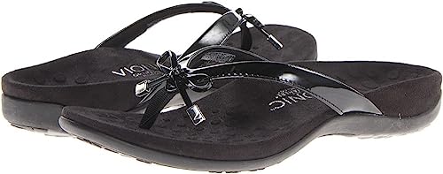 Image of Vionic Women's Rest Bella Toe Post Sandal- Supportive Ladies Orthotic Sandals that include Three Zone Comfort with Arch Support- Flip Flop for Ladies, Medium and Wide Width Size 5-12