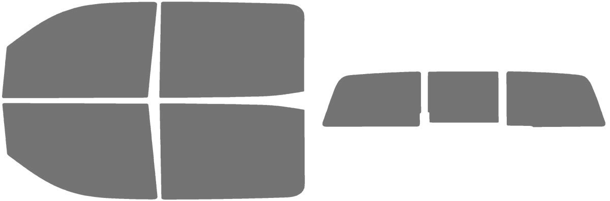 The Tint Effect Precut Window Tint Kit Compatible with Chevrolet Silverado 2500 3500 HD Crew Cab (2015-2019) (Full Truck with 3 piece Slider Rear: 45%) Automotive Film