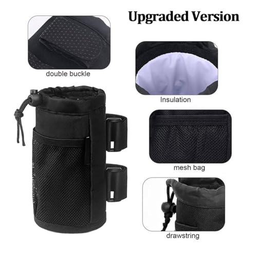 Portavasos para carro Universal con bolsa de malla gris miniatura 3