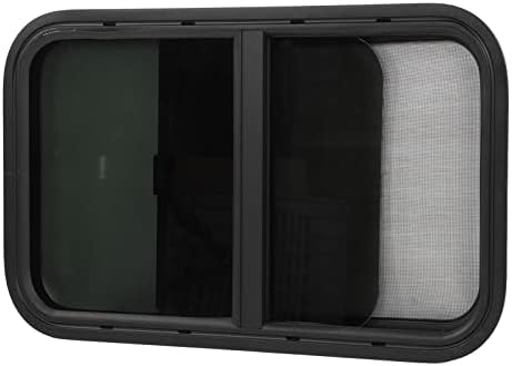 RV Window, 27.56 W X 15.75 H, Round Corners Replacement Trailer Window ...